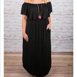 Off the shoulder maxi